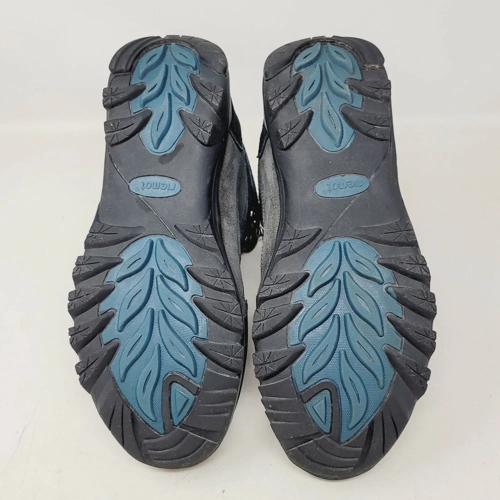 riemot Men's Hiking Boots Size 9 M Waterproof Lightweight Grey Blue RM021
